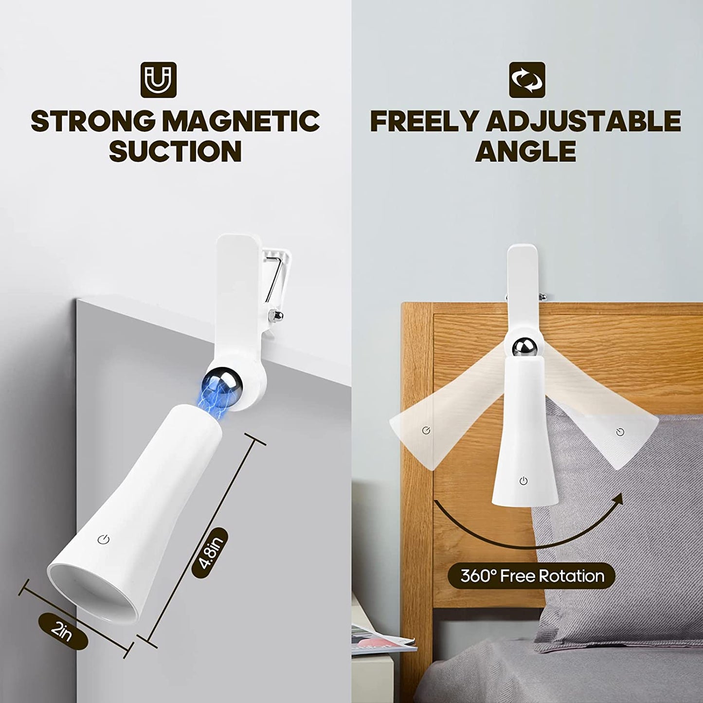 Bright Adjustable Rechargeable Desk Lamp