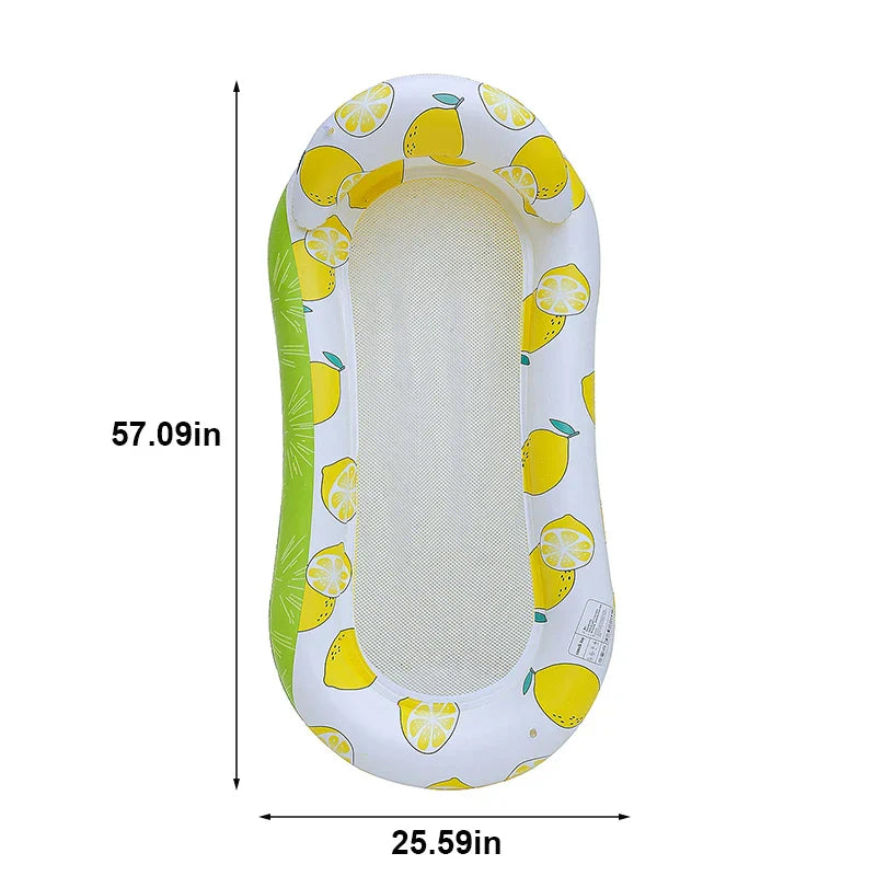 Comfortable Pool Float Lounge with Mesh and Armrests