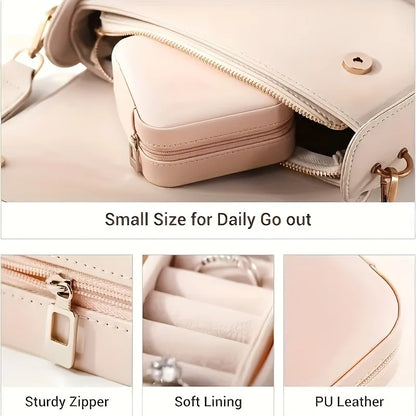Portable Jewelry Travel Box Case