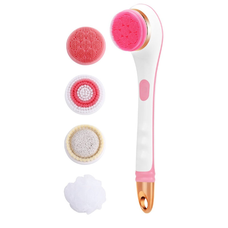 Exfoliating Shower Brush with Rotate Massage Head