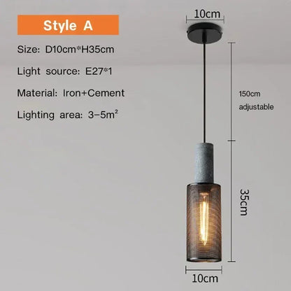 Vintage Rural Pendant Light - Fesara
