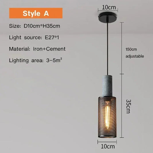 Vintage Rural Pendant Light - Fesara