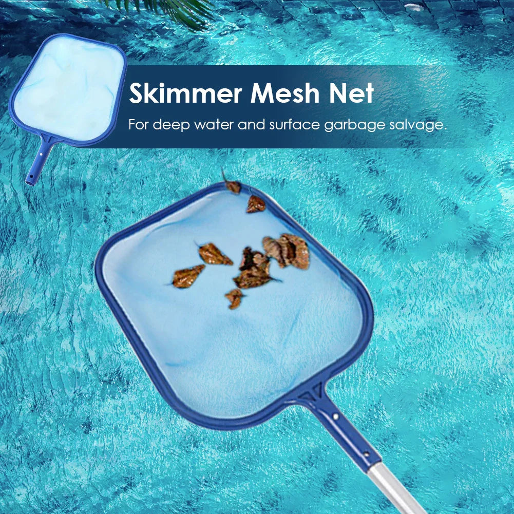 Pool Skimmer with Long Handle and Fine Mesh Net
