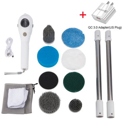 Powerful 8-in-1 Cordless Cleaning Brush Set