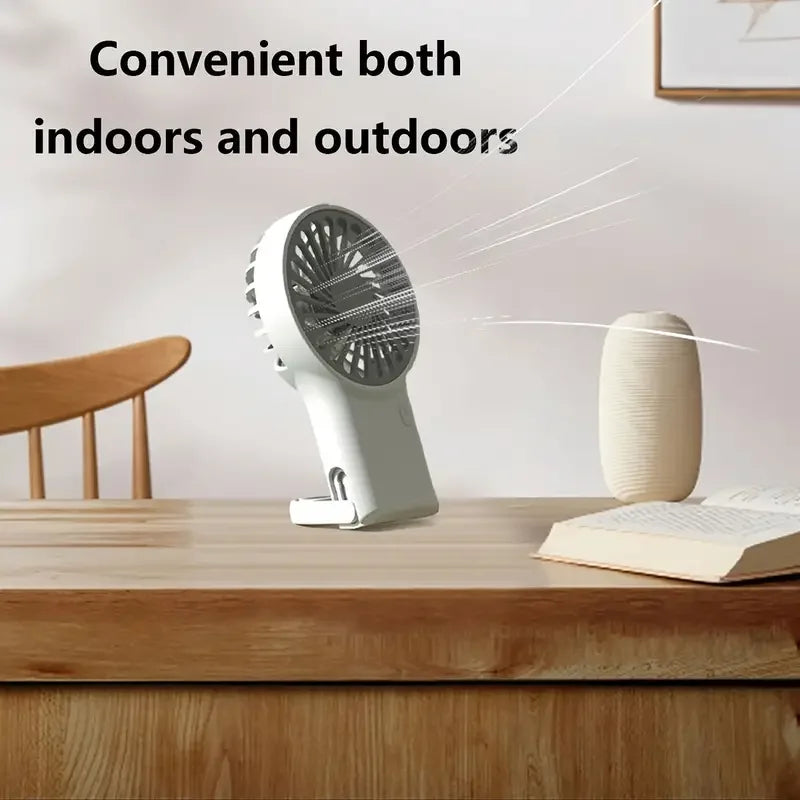Compact Folding USB Fan with Clip