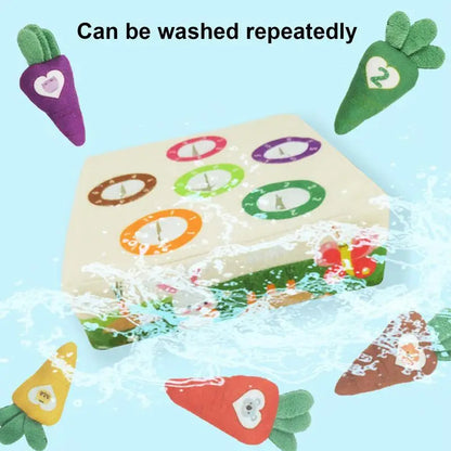 Fun Interactive Pet Play Mat with Plush Carrot Toy