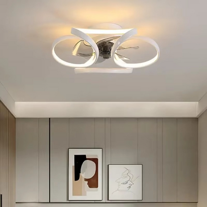 Modern Smart Ceiling Fan Light with Remote Control - Fesara