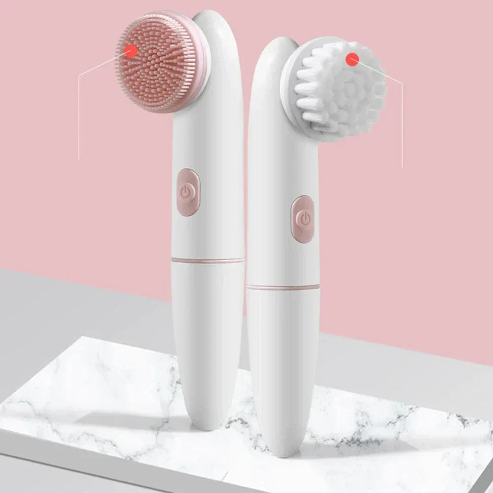 Portable Facial Cleanser and Massager Silicone Device