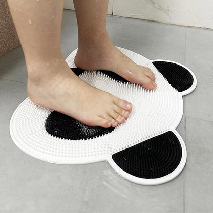 Soft Panda Bath Mat with Massage and Grip - Fesara