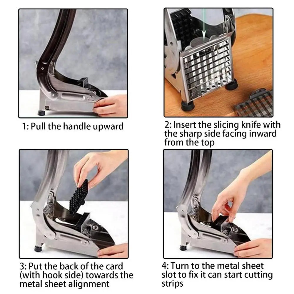 Easy Cut Stainless Steel Veggie Slicer