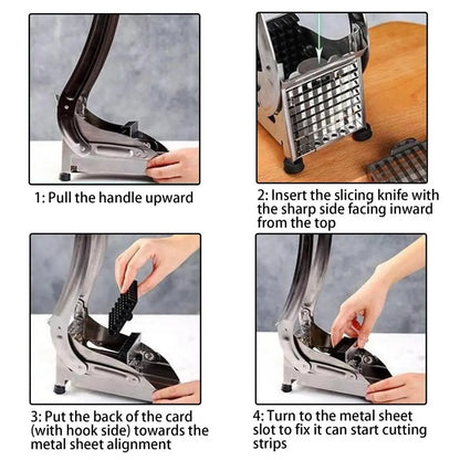 Easy Cut Stainless Steel Veggie Slicer