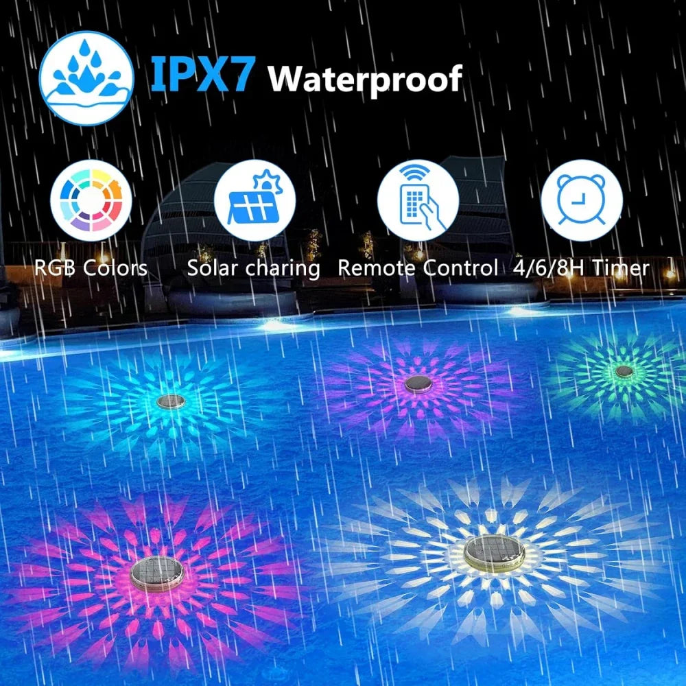 Color Changing Pool Light Floating LED Lamp Waterproof - Fesara