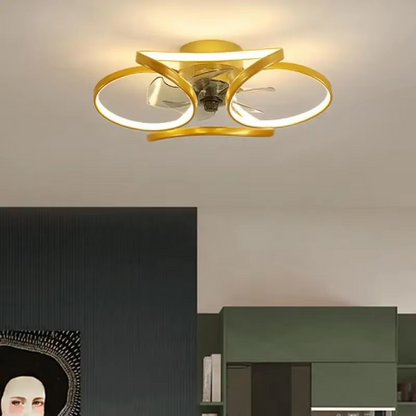 Modern Smart Ceiling Fan Light with Remote Control