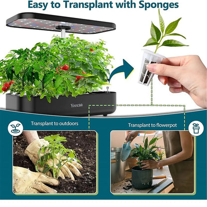 Complete Indoor Hydroponic Growing Kit 120pc Set