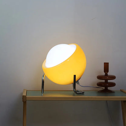 Classic Glass Table Lamp with Warm LED Light
