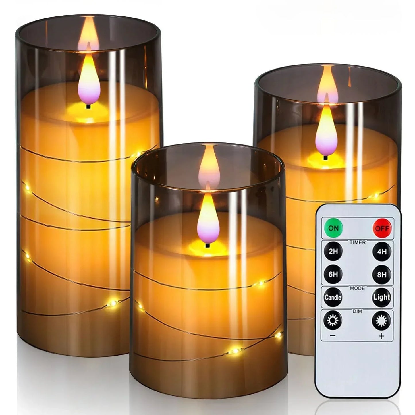Warm White LED Flameless Candle