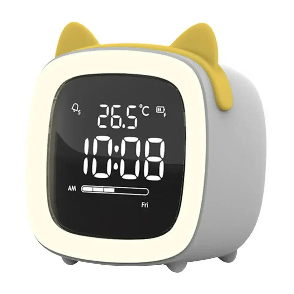 Fun Kids LED Clock with Nightlight and Rechargeable Battery