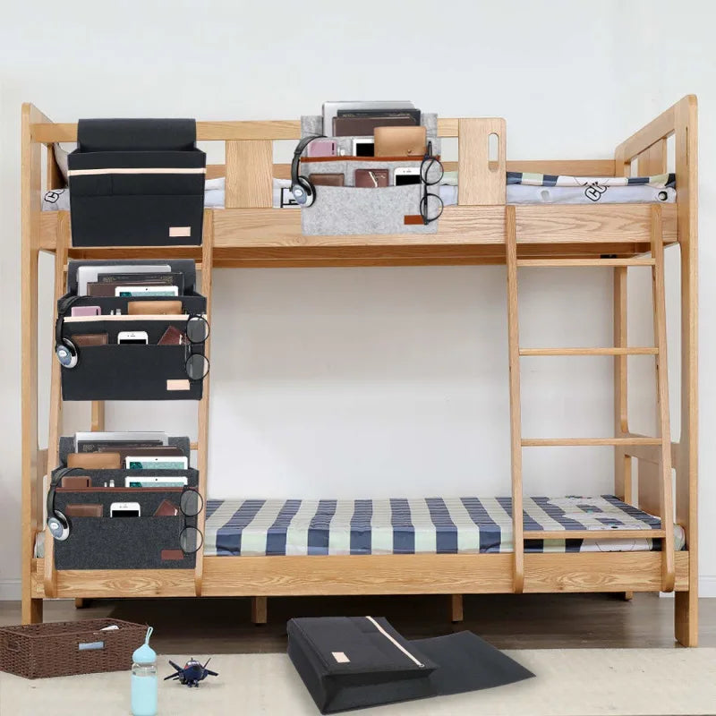 Hanging Bedside Storage Bag for Tablets and Remotes