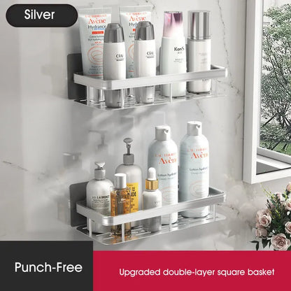 Easy Install Shower Caddy - Compact Bathroom Shelf