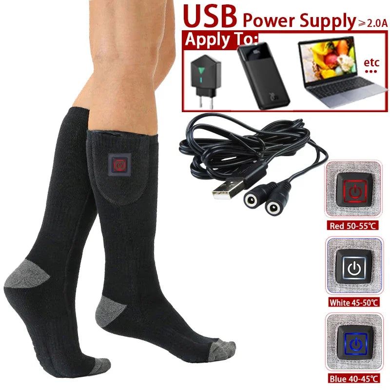 Warm Electric Socks for Men and Women