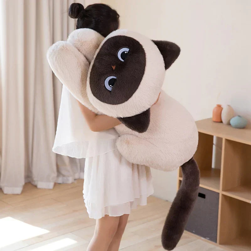 Cute Siamese Kitten Soft Plush Toy