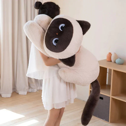 Cute Siamese Kitten Soft Plush Toy