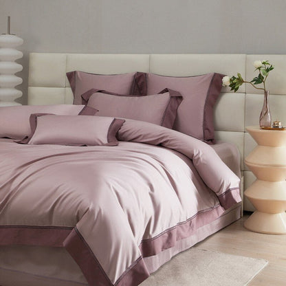 Luxurious Purple Cotton Bedding Set