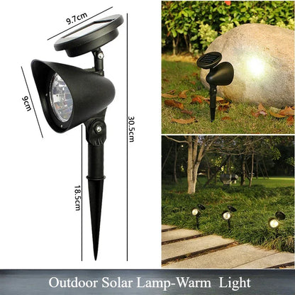 Outdoor Solar LED Spotlight for Garden Path Lighting