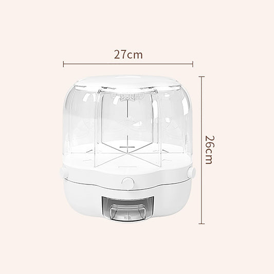 Easy 6-Grid Rotating Food Container Dispenser - Fesara