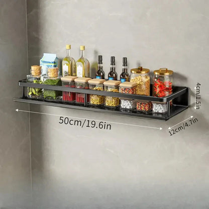 Space-Saving Kitchen Storage Rack with Hooks
