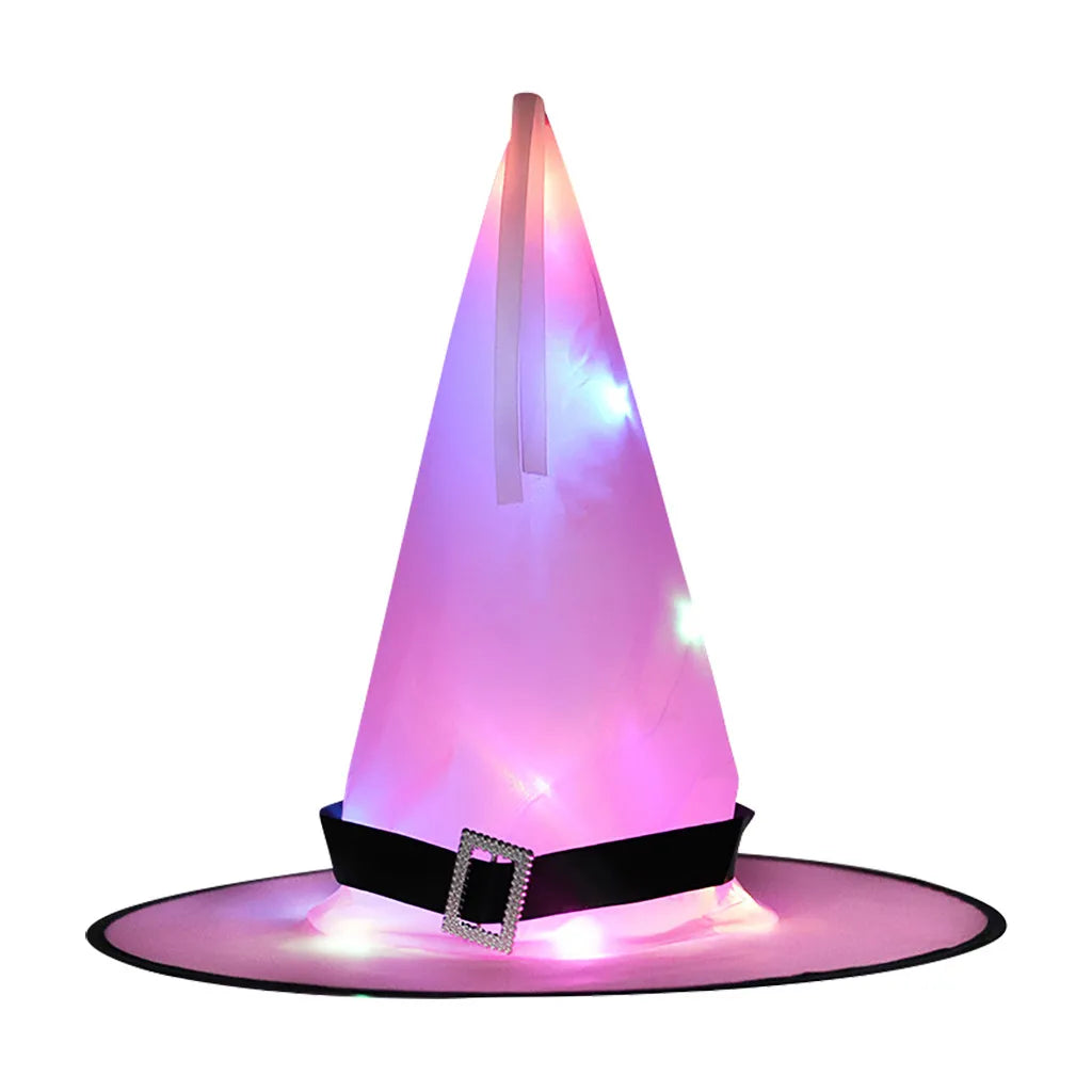 Spooky Glow Witch Hat for Kids and Adults