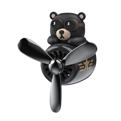 Fresh Car Air Freshener with Rotating Bear Design - Fesara