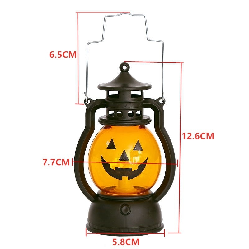 Small Spooky Pumpkin String Light Lamp