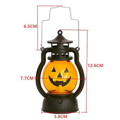 Small Spooky Pumpkin String Light Lamp