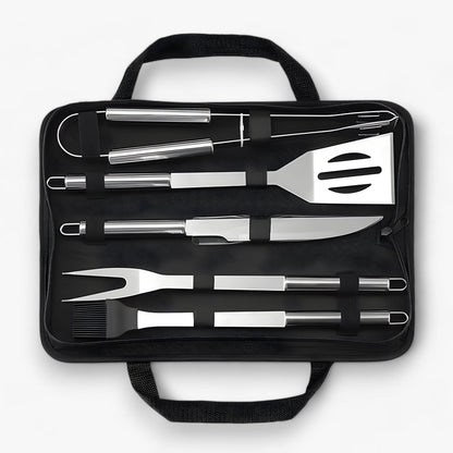 Premium BBQ Grill Accessories Kit with Storage Case