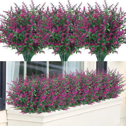 Beautiful 12pc Artificial Lavender Flower Set - Fesara