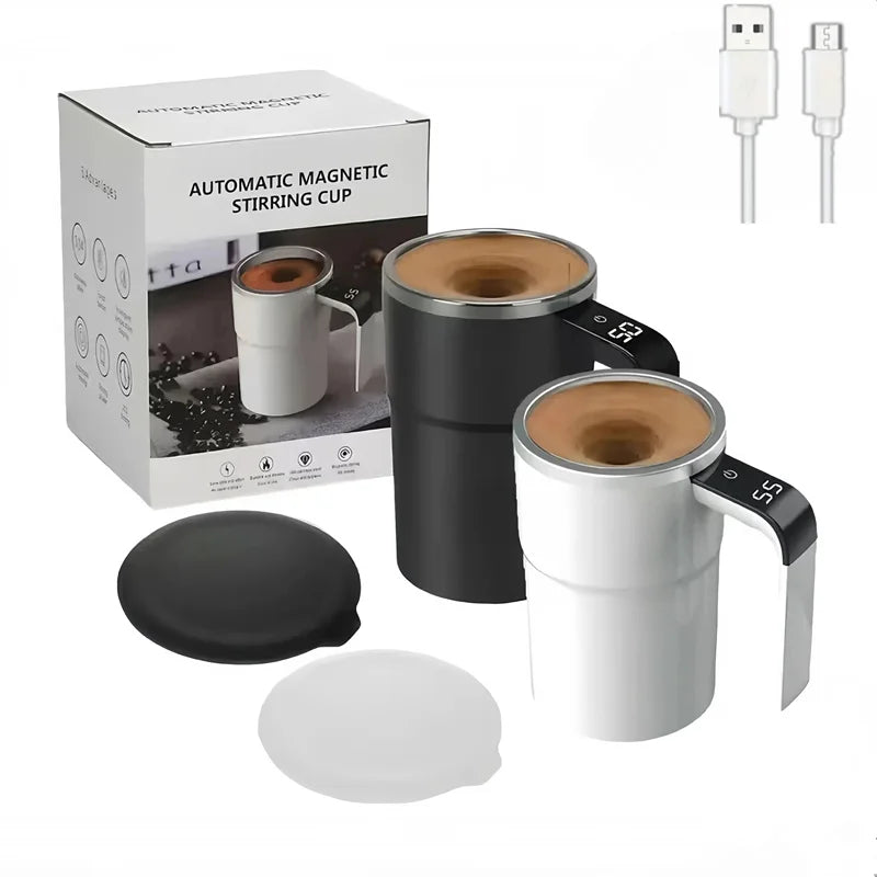 Smart Electronic Heat Mug with Auto Stirrer - Fesara