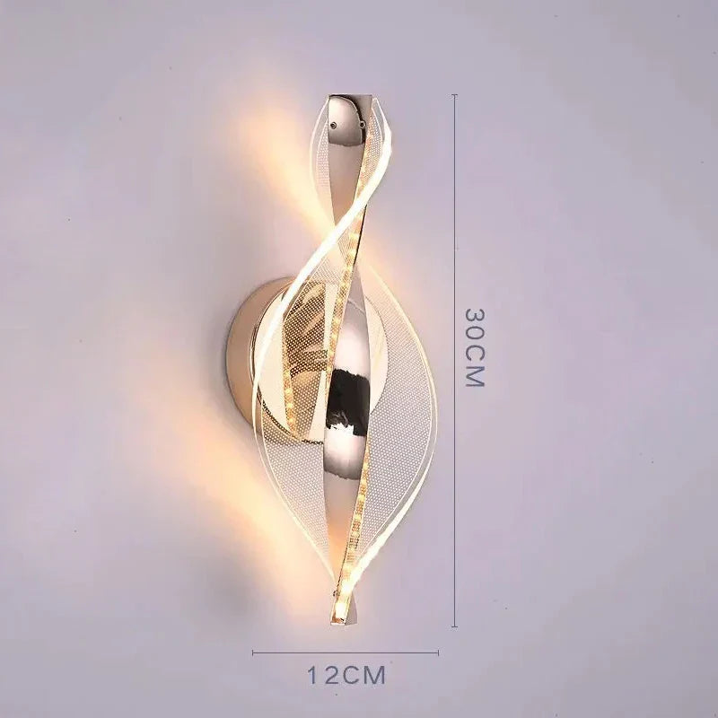 Contemporary LED Wall Lamp with Color Changing Light - Fesara