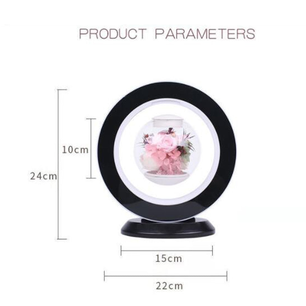 Floating Floral LED Levitation Lamp