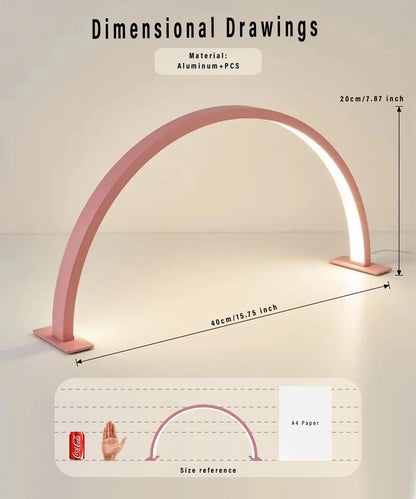 Portable LED Nail Light with Half Moon Design - Fesara