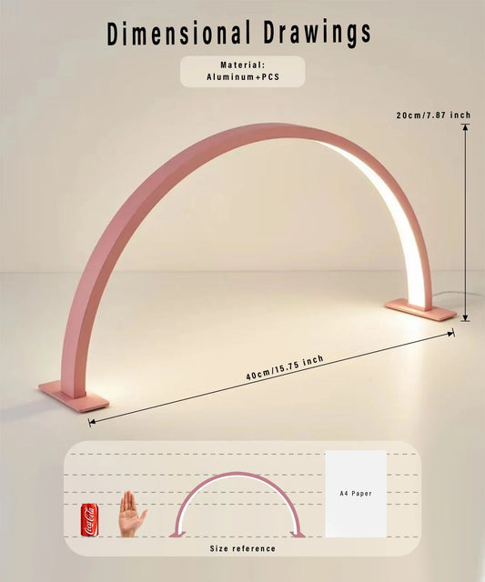 Portable LED Nail Light with Half Moon Design - Fesara