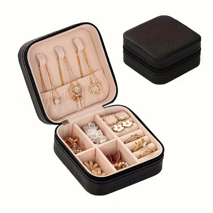 Portable Jewelry Travel Box Case