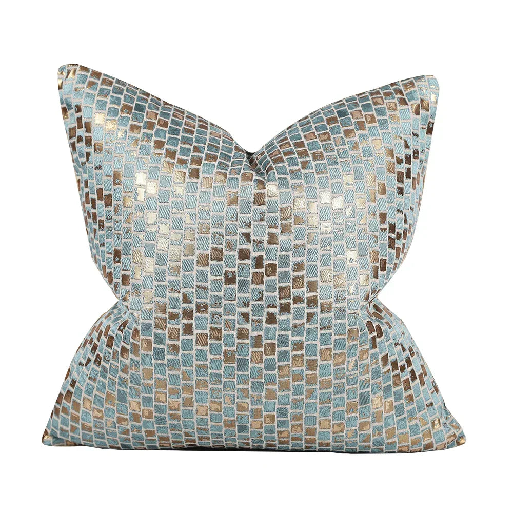 Soft Decorative Pillowcase with Geometric Pattern