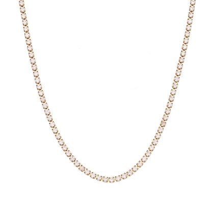 Delicate 2mm Thin Chain Bracelet Necklace Set - Fesara