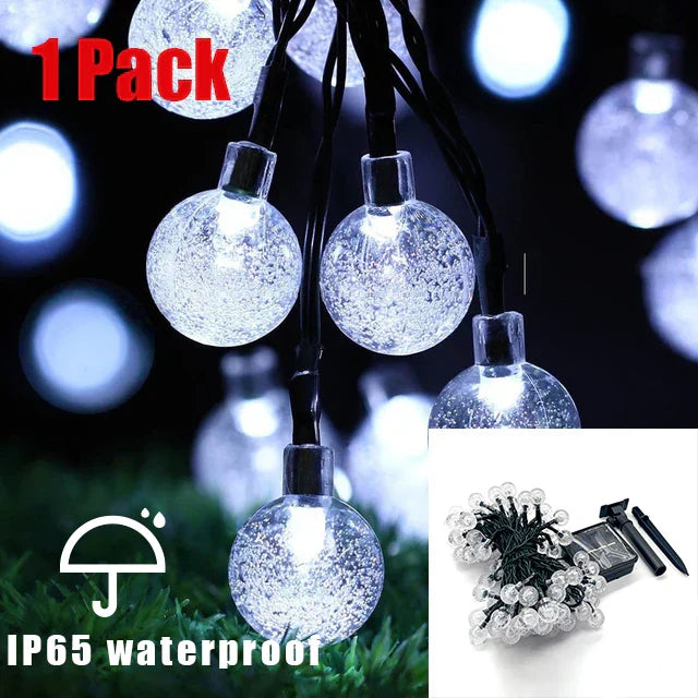 Bright Outdoor Solar Powered String Lights Waterproof
