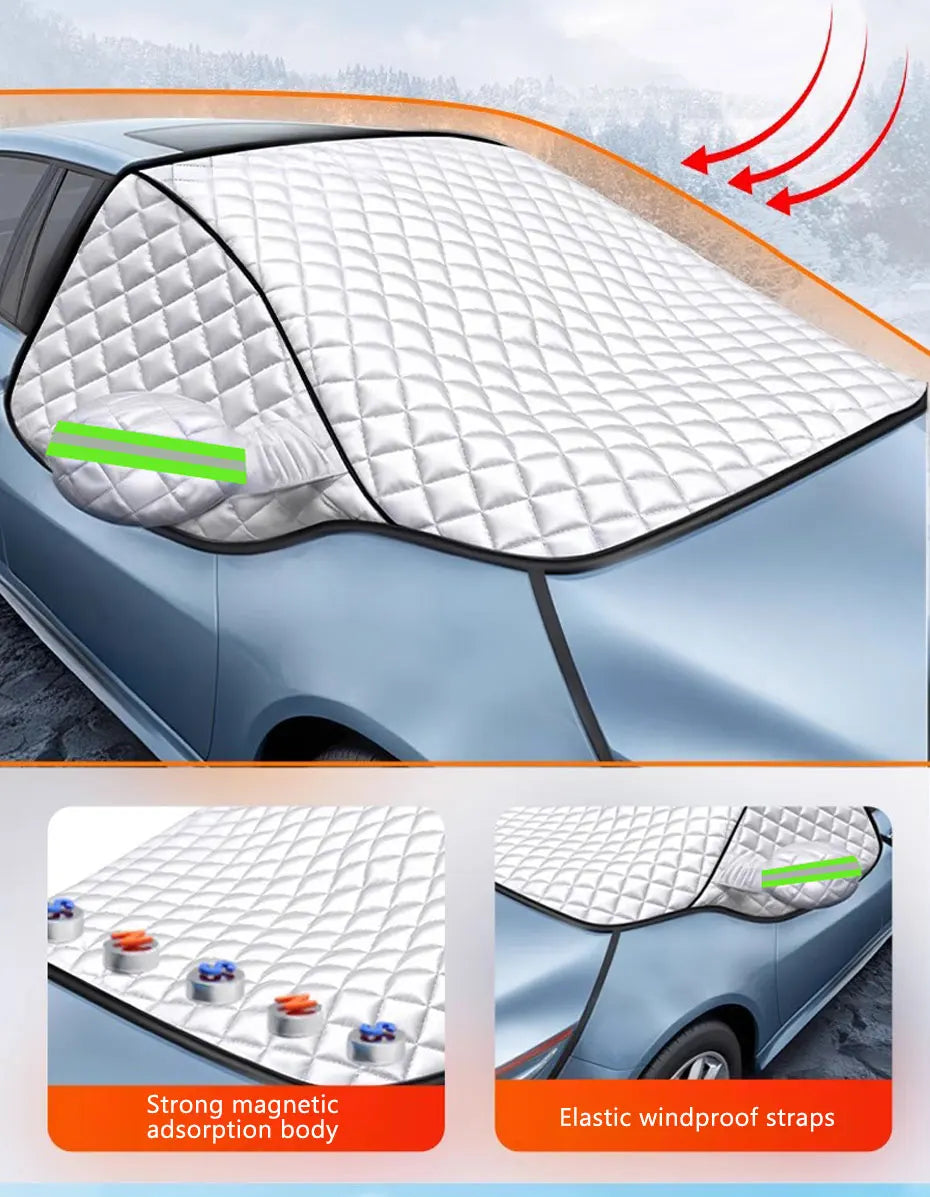 Winter Car Windshield Snow Cover with Magnets - Fesara