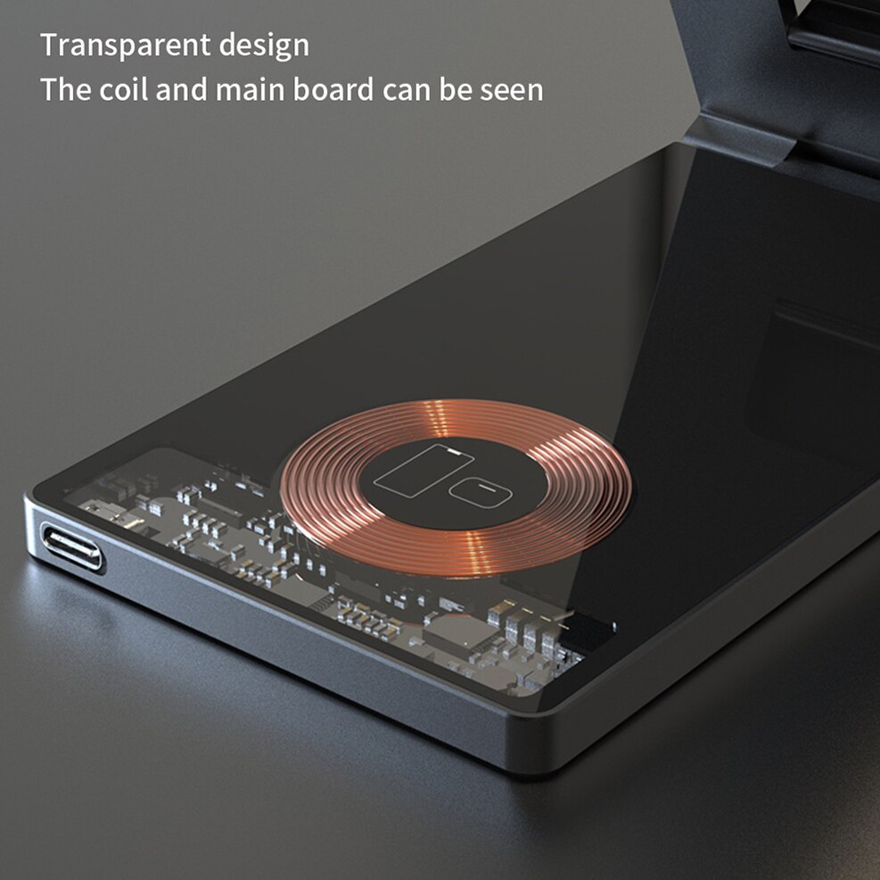Compact Portable Wireless Charging Phone Stand