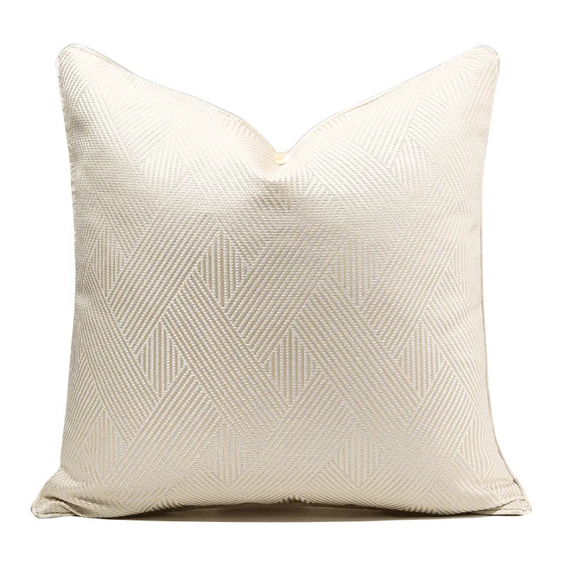 Soft Decorative Pillowcase with Geometric Pattern