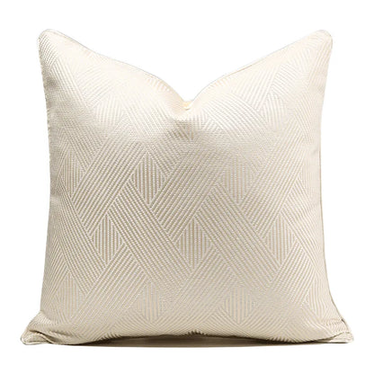 Soft Decorative Pillowcase with Geometric Pattern