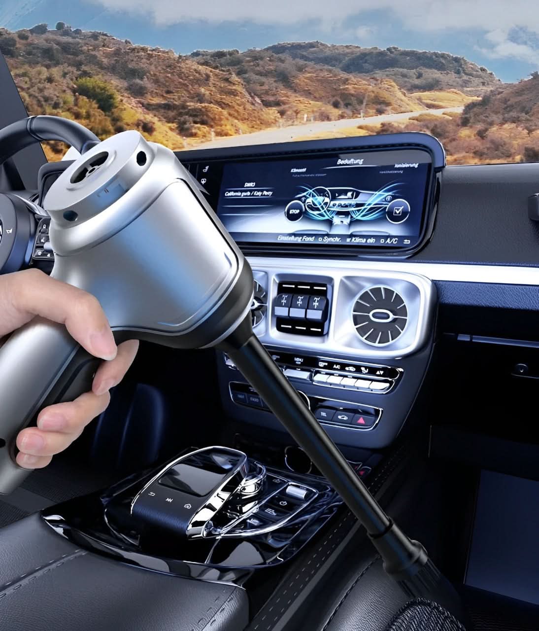 Portable Car Vacuum with Strong 95,000Pa Suction Power - Fesara